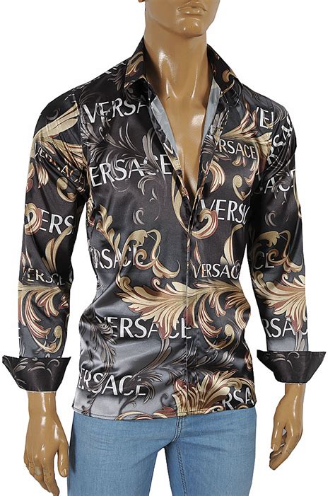 versace dress shirt free shipping|Versace style shirts for men.